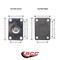Service Caster Low Profile Polyolefin 2-1/2'' Wheel Top Plate Swivel Caster Set with 2 Rigid, 4PK SCC-04S25175-POR-2-R-2 - alternate 3